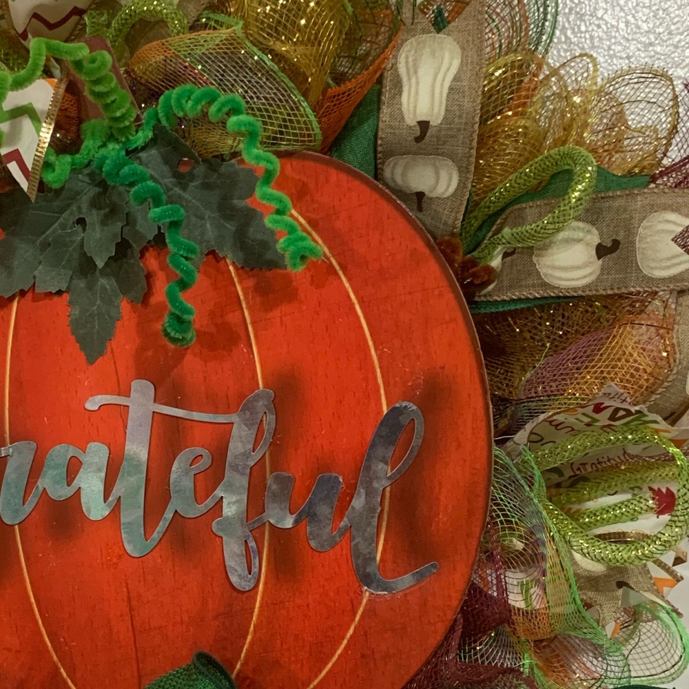 Item49 Autumn Outdoor Decor Wreath - Picture 4 of 7